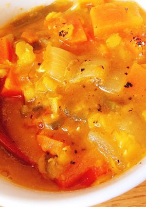 レンズ豆とトマトのスパイススープ♪-レシピのメイン写真
