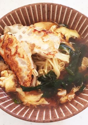 餃子の王将の餡かけ餃子ラーメン-レシピのメイン写真