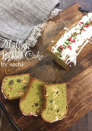 抹茶ホワイト☆チョコパウンドケーキ-レシピのメイン写真