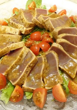 炙りマグロのカルパッチョ☆ゆず胡椒風味-レシピのメイン写真