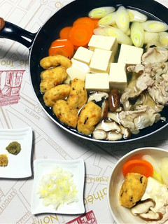 フライパンで具だくさん湯豆腐-レシピのメイン写真