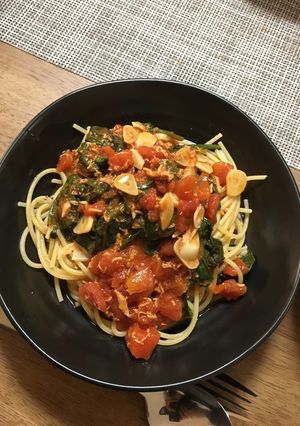 ♡ほうれん草とツナのトマトソースパスタ♡-レシピのメイン写真
