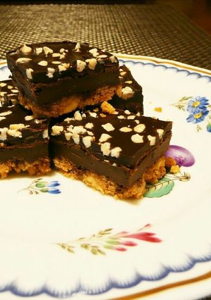 ピーナッツ&チョコチーズケーキバー-レシピのメイン写真