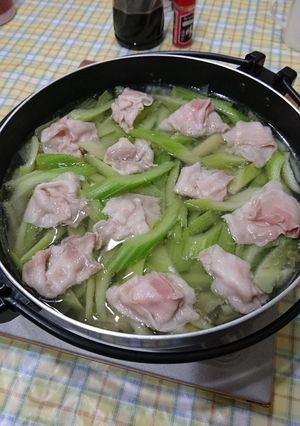 セロリメインしゃぶしゃぶ-レシピのメイン写真