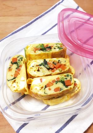 野菜たっぷり甘口卵焼き-レシピのメイン写真