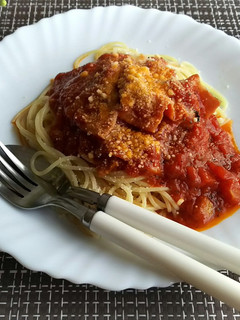 ベーコンとトマトのパスタ♪-レシピのメイン写真