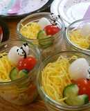 ひな祭り会♥あっという間にカップ寿司♡