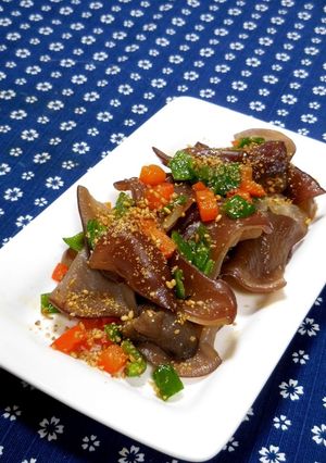 簡単★生きくらげのごま風味炒め✿-レシピのメイン写真