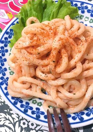 コスパ命！でも美味しいの！たらこうどん☆-レシピのメイン写真
