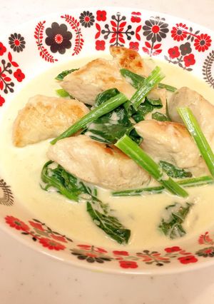 テケトー料理48鶏肉の簡単ホワイトソース-レシピのメイン写真