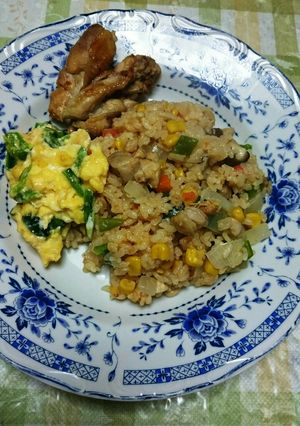 炊飯器でチキンライス♪オムライスにも-レシピのメイン写真