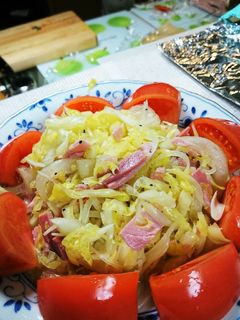 キャベツと玉ねぎとハムのマリネ-レシピのメイン写真