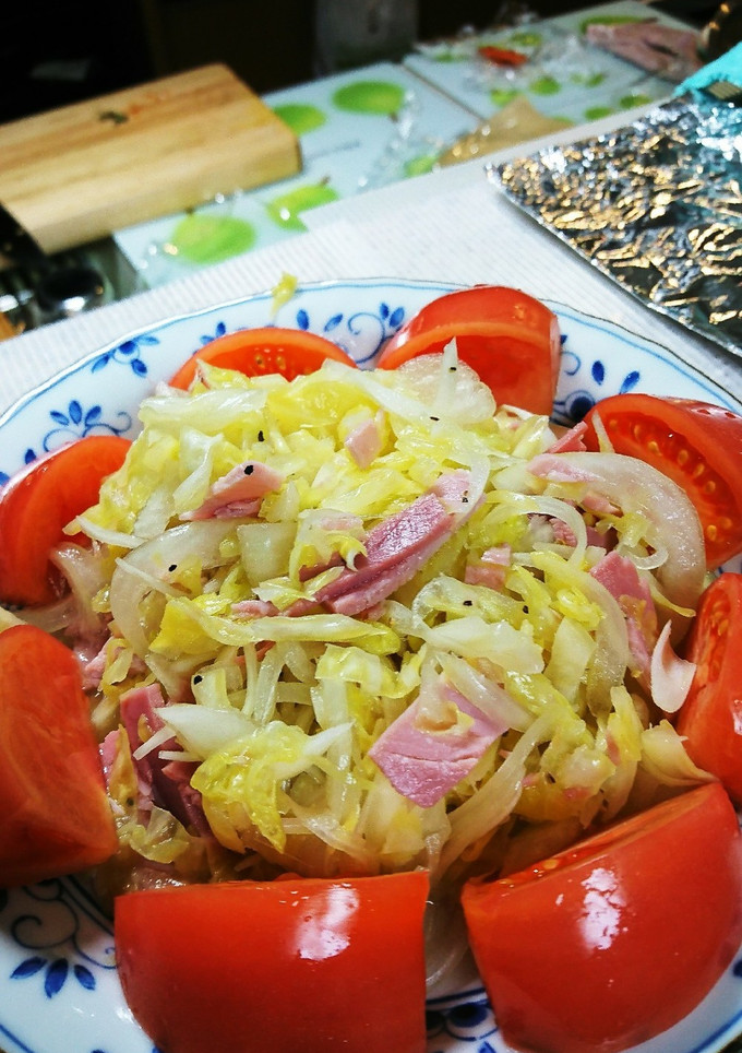 キャベツと玉ねぎとハムのマリネ-レシピのメイン写真