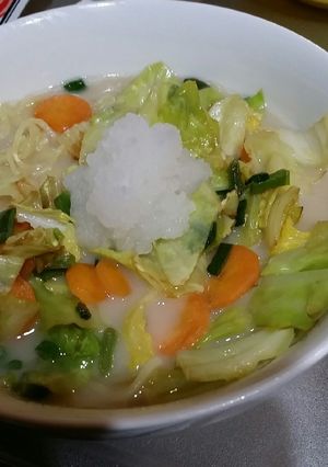 大根おろしでさっぱり豚骨ラーメン-レシピのメイン写真