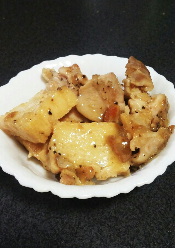 鶏肉と厚揚げの黒酢炒め-レシピのメイン写真