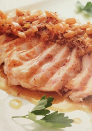 鶏ステーキ玉ねぎソース添え-レシピのメイン写真