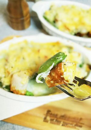 ポテト詰めちくわのマヨチーズグラタン☆-レシピのメイン写真