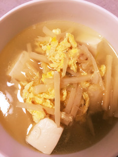 タケノコと豆腐の生姜たっぷり中華スープ-レシピのメイン写真