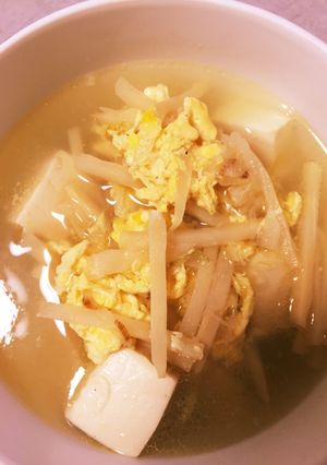 タケノコと豆腐の生姜たっぷり中華スープ-レシピのメイン写真