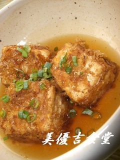鰹節をまとった揚げ出し豆腐-レシピのメイン写真