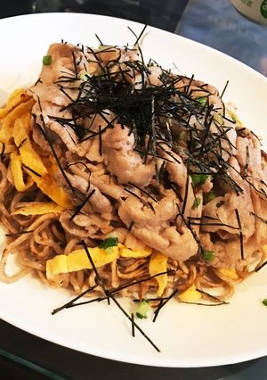 フライパン1個♡パリパリ瓦そば(風)-レシピのメイン写真