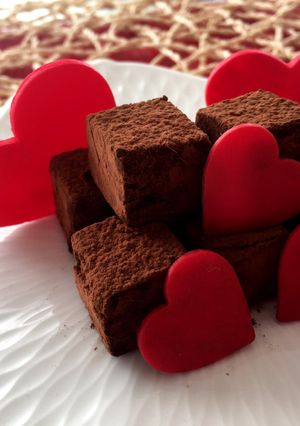 レンジ1分♡生チョコ♡型いらずで超簡単！-レシピのメイン写真