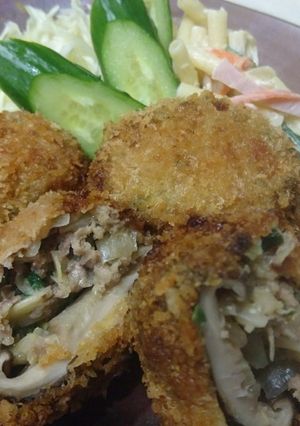椎茸の肉詰め♪餃子風-レシピのメイン写真
