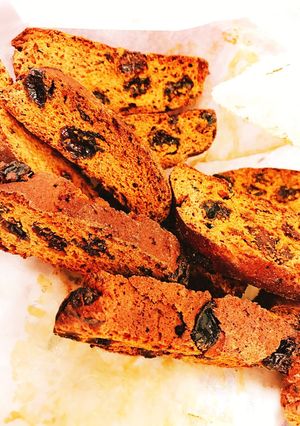 グルテンフリー大豆粉レーズンビスコッティ-レシピのメイン写真