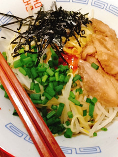 王将醤油ラーメンで油そば-レシピのメイン写真