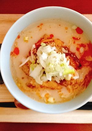 豚キムチピリ辛豚骨ラーメン-レシピのメイン写真
