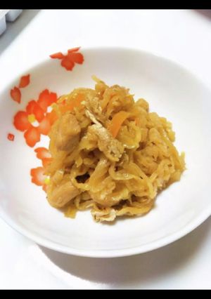 具沢山♡千切り大根の煮物-レシピのメイン写真