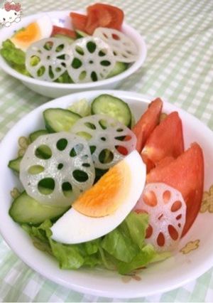 初心者さんの野菜サラダ〜(o˘◡˘o)♡-レシピのメイン写真