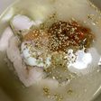 鶏ハムキムチ温玉豚骨ラーメン♬