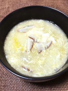 椎茸と白菜のかきたま汁-レシピのメイン写真
