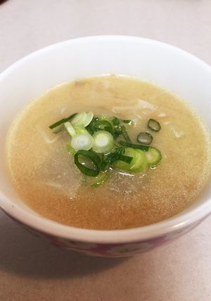 白い野菜のミソスープ-レシピのメイン写真