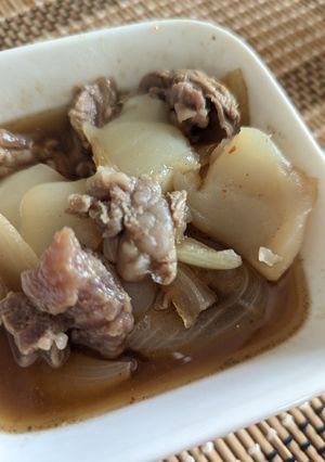 牛すじとこんにゃくの煮物-レシピのメイン写真