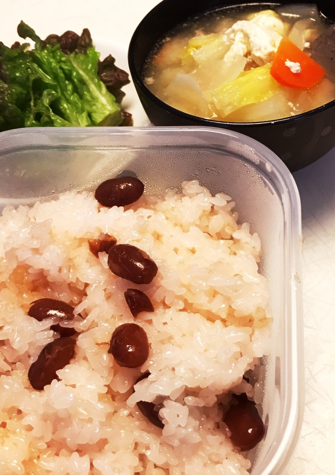 炊飯器で簡単・早い！北海道の甘納豆お赤飯-レシピのメイン写真
