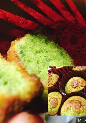 HM 簡単抹茶マフィン(ホワイトチョコ)-レシピのメイン写真