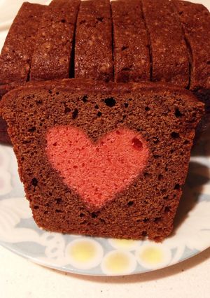ハートのパウンドケーキ-レシピのメイン写真