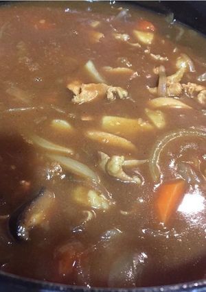♡おでん残り汁♡お肌ぷるぷるカレー♡-レシピのメイン写真