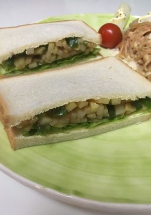 じゃがいもピーマンの中華なサンド-レシピのメイン写真