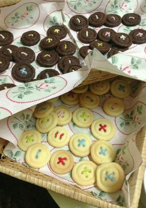 カラフル糸のボタンクッキー-レシピのメイン写真
