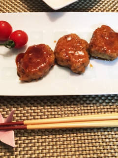 みんな大好き♪舞茸入り鶏つくねの照り焼き-レシピのメイン写真