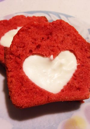 ハートのパウンドケーキリメイク-レシピのメイン写真