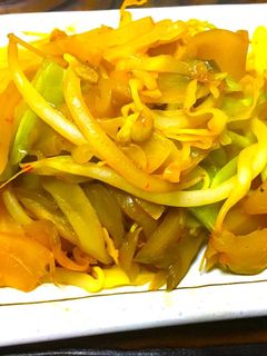余り野菜とザーサイの簡単ピリ辛炒め-レシピのメイン写真