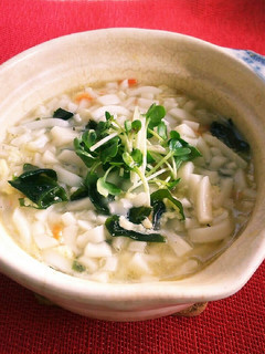 たまごスープde超簡単♡海鮮風うどん♪-レシピのメイン写真