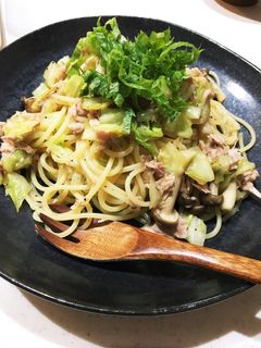 キャベツとツナの和風パスタ-レシピのメイン写真