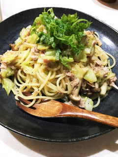 キャベツとツナの和風パスタ-レシピのメイン写真