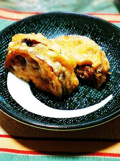 さば缶で!れんこんはさみ揚げ-レシピのメイン写真