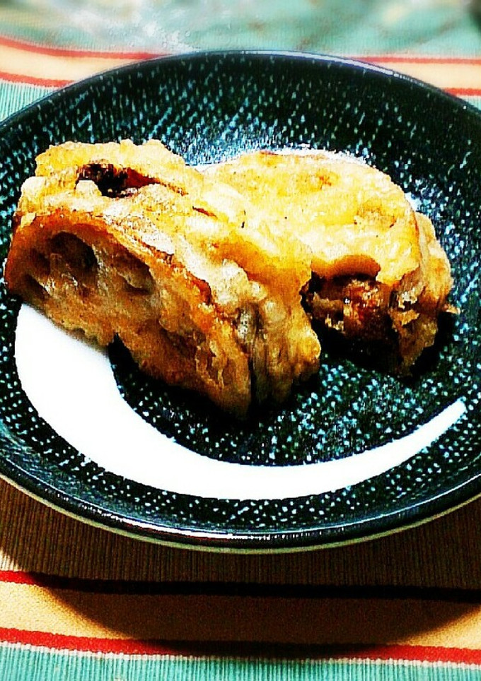 さば缶で！れんこんはさみ揚げ-レシピのメイン写真
